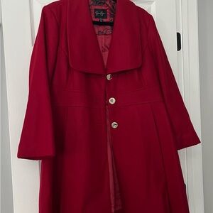 Jessica Simpson Striking Dress Coat with Oversized Collar